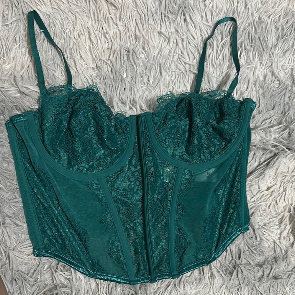 Glassons Green Lace Bustier